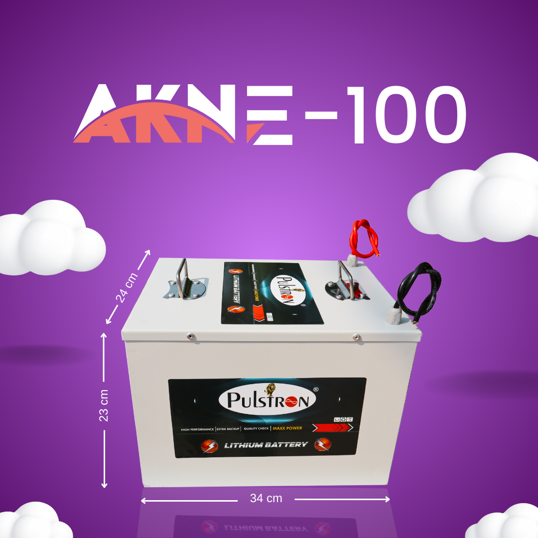 Pulstron AKNE-100, 24V 100Ah, Lithium LiFePO4 Battery Pack, Prismatic  Cell
